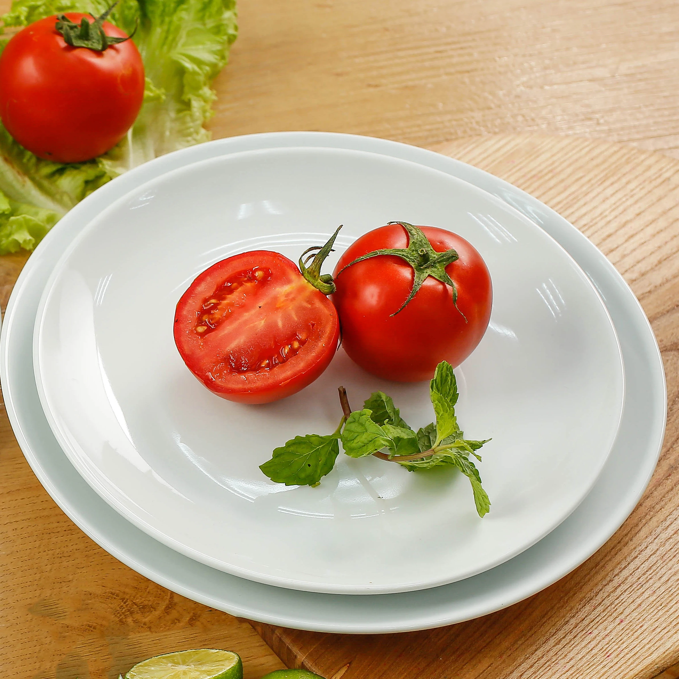 Round Plate - Premium Porcelain Salad Fruits Round Dinner Plate for Salad Fruits from Viet Nam wholesale manufacturer
