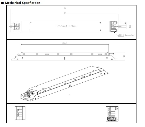 SMPS LED Power Driver CCCV Control Output Flicker Driver 120 ~ 300 AC 1 - 50W Standby & Fault Detection DUAL