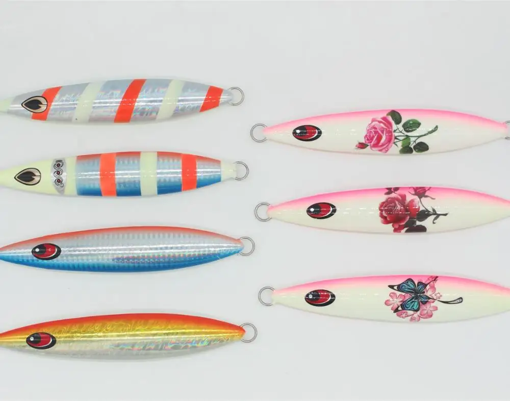 60g 80g 100g 120g 150g 180g 200g 260g 300g 350g 400g  Multi Color UV finish Slow Jigging Lure