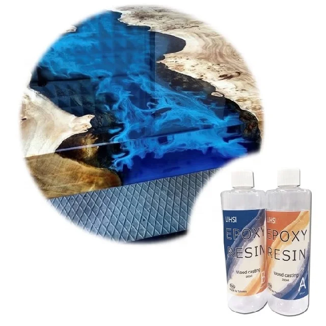 
Transparent Clear Wood Table Casting epoxy resin 