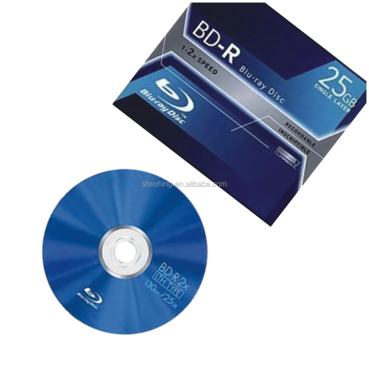 Empty blu-ray blank disc 50gb, blu-ray bdr, blank bd-r 50gb 6X 50pcs spindle packing