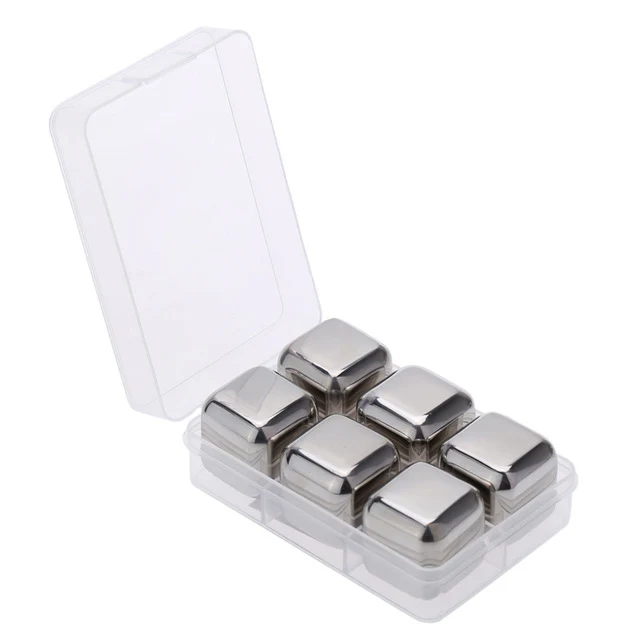 High Quality Reusable stainless steel whiskey cubes ice  ball mold
