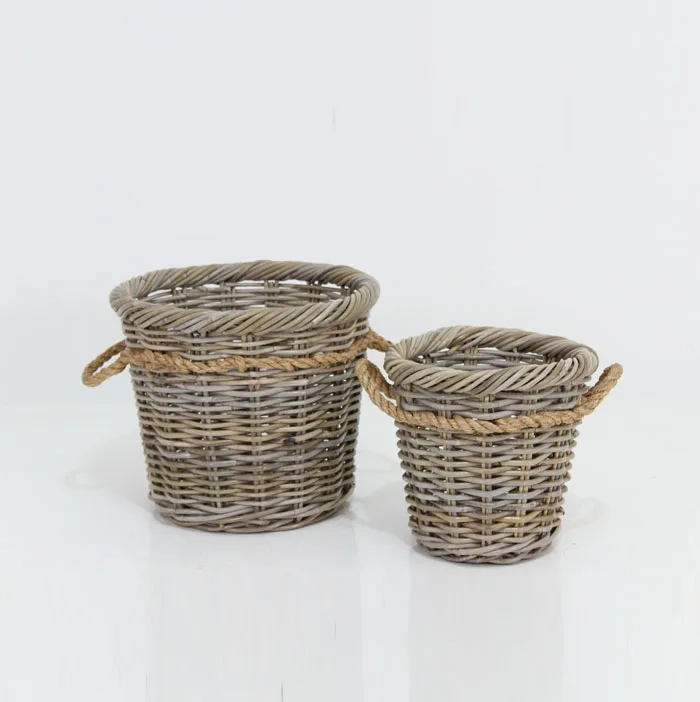 TGH-BS1026  Set/ 2 Rattan Basket