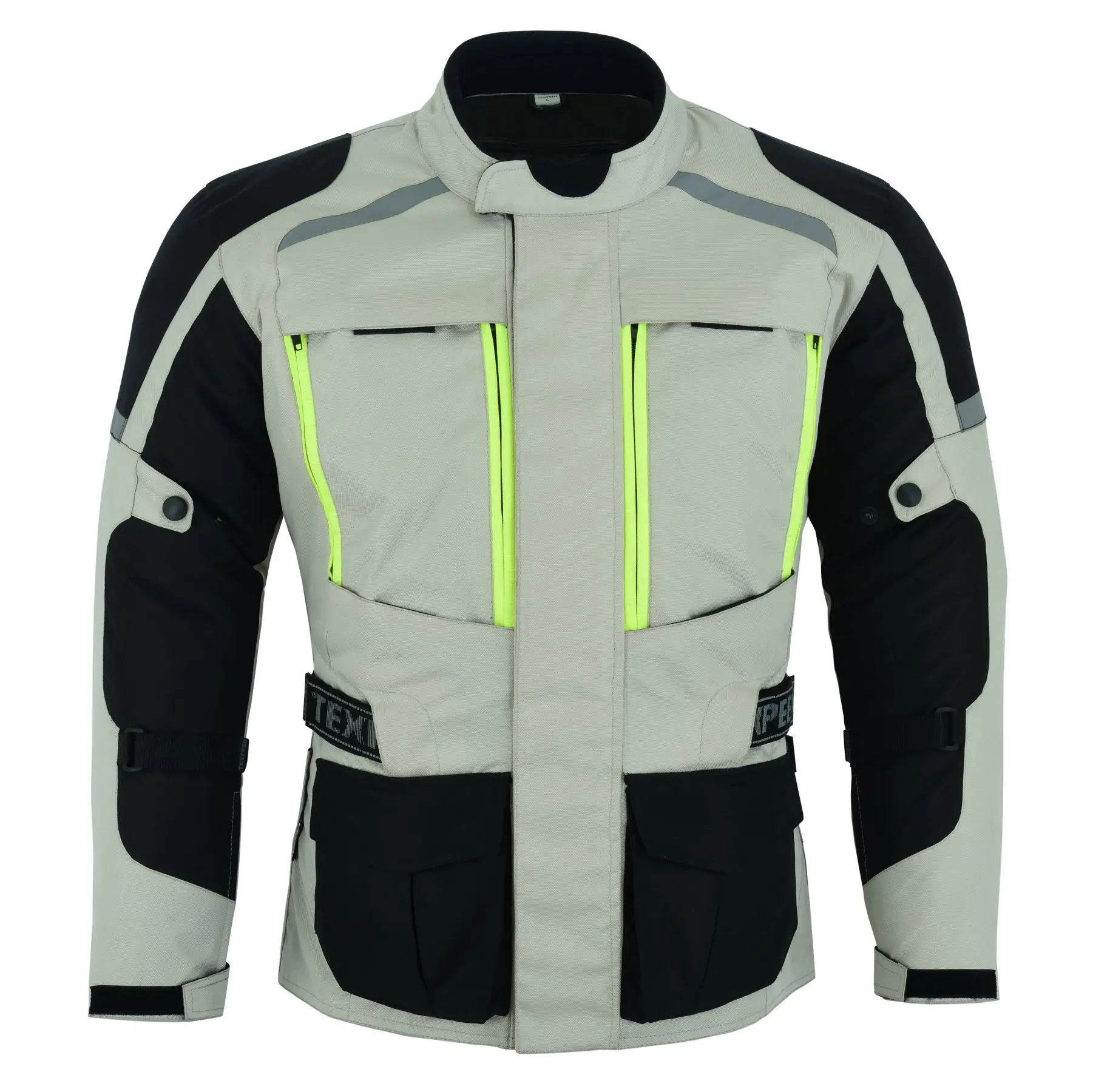 Cordura Motorbike Italian Des Armored Jacket with Removable Sleeves