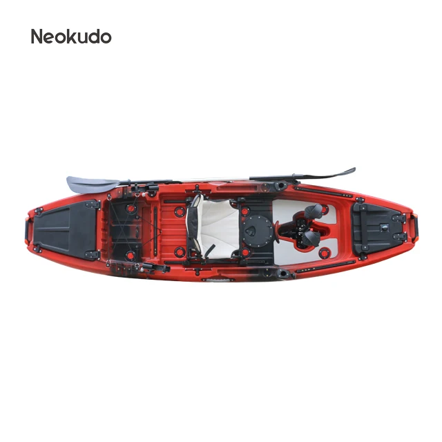 Новый цвет 3 м Рото-Формованный сидячий на верхнем каяке с педалью от производителя сиденьем и веслом