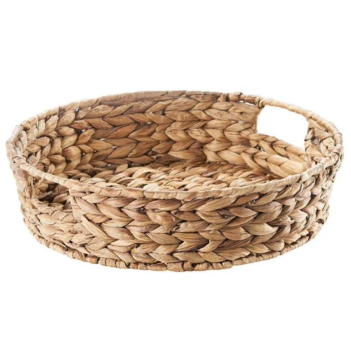 High Quality Customized Shape and Color Hometrend Water Hyacinth Tray For Sale In Viet Nam