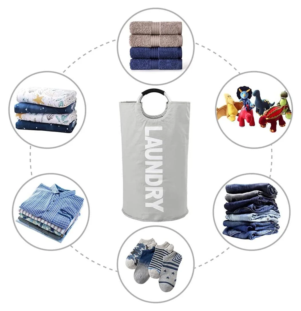Laundry Basket with Handles Big Fold-able Laundry Bag Bin Hamper for Dirty Used Clothes for Washing Wholesaler and Supplier.