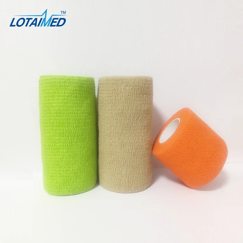 
Self-Adherent Bandage Rolls First Aid Strapping Self Adhesive Sports Strap Bandage Wrap Stretch Elastic Thumb Protect Wrist 