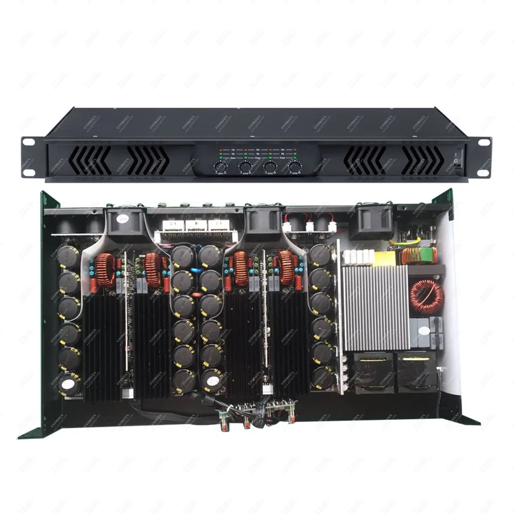 D100 Upgraded Karaoke 4 Channel switching power amp professional audio switch power amplifiers DIGITAL AMPLIFIER