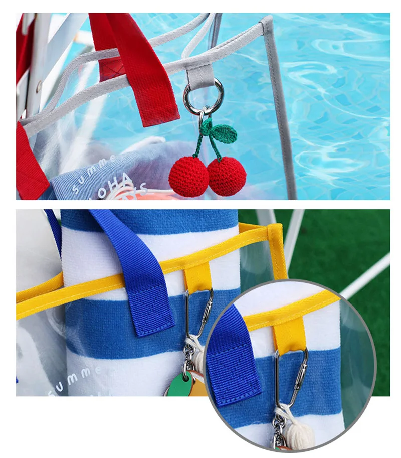 Big Capacity Beach Bag,Lady Clear PVC Shoulder Bag,Summer clear PVC beach bag