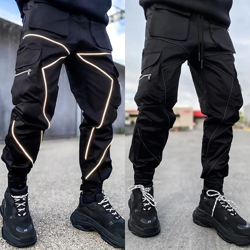 Hot Sale 100% Cotton Reflective Mining Men Work Wear Cargo Pants For Men