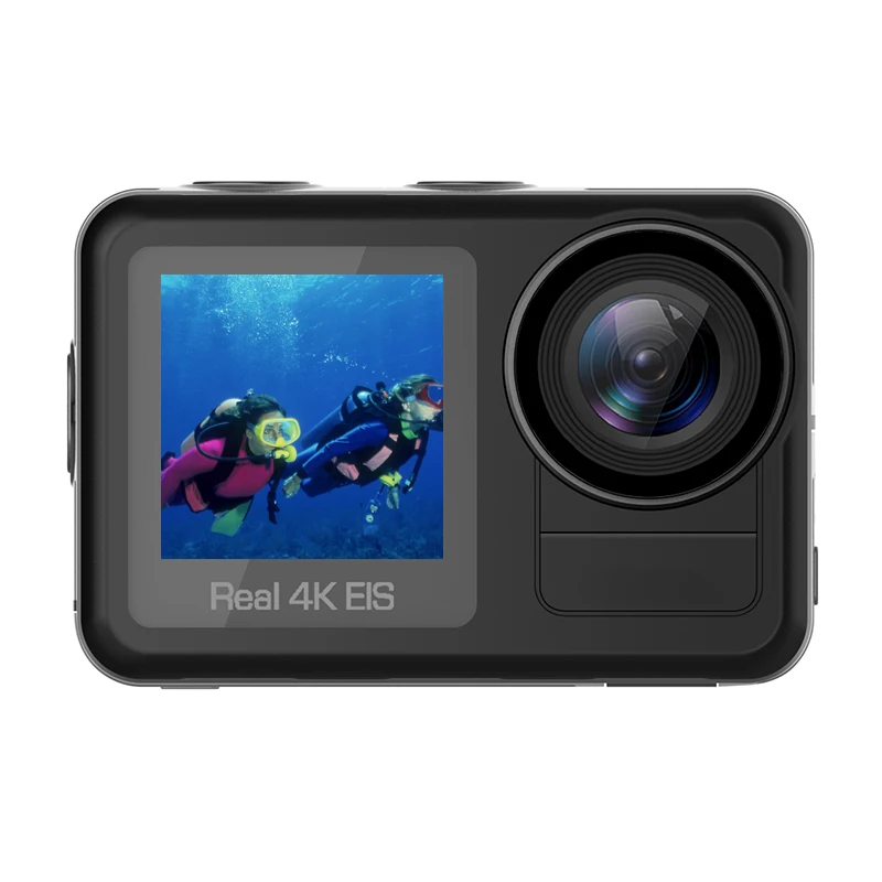 FV01A Dual Screen  Portable High Resolution Real 4K Action Camera HDKing Body Waterproof 10 Meter Sports Action Camera