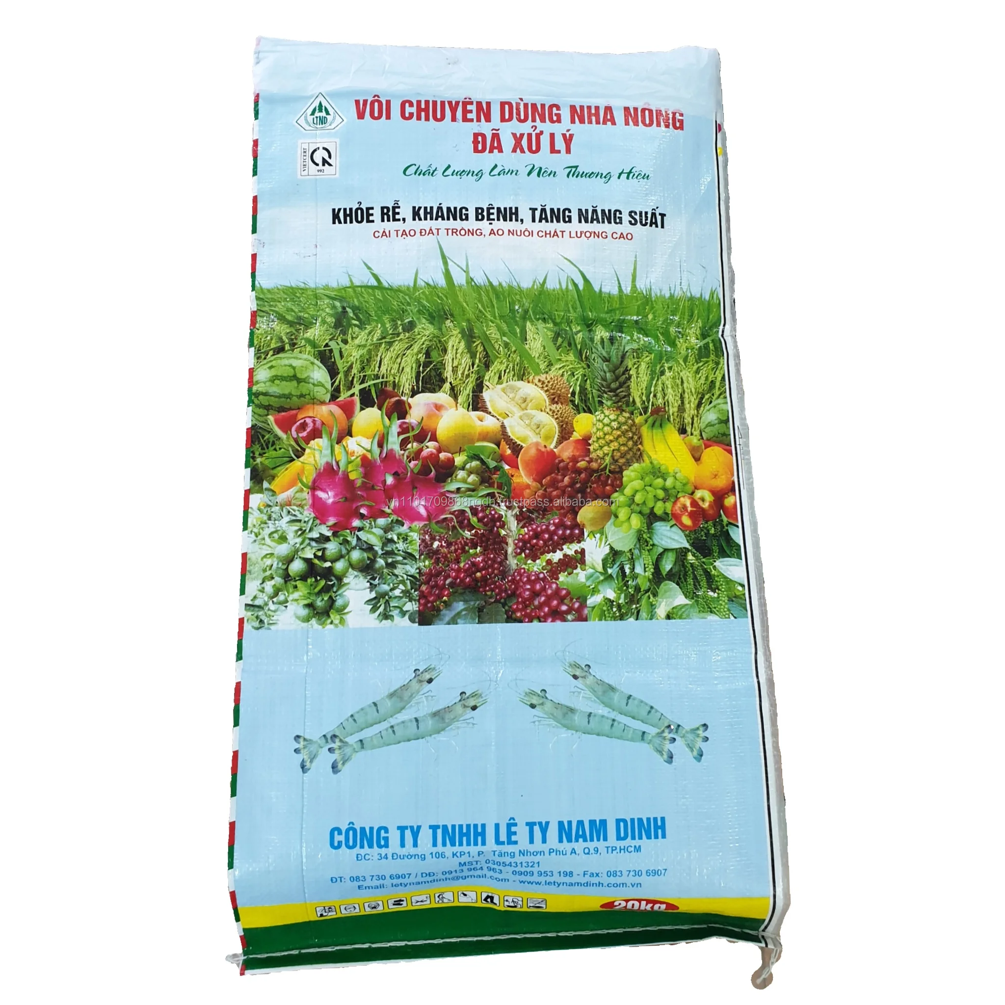 Вьетнам пластиковый пакет PP тканый мешок для корма животных сельскохозяйственный продукт кофейные зерна пшеница кукуруза