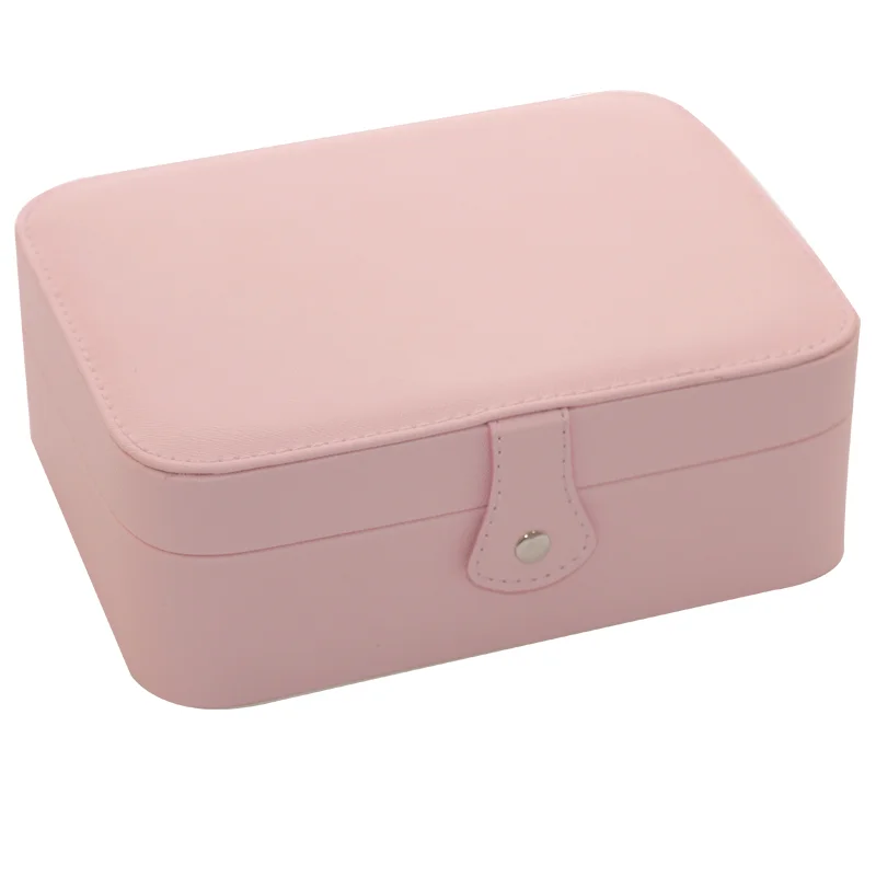FORTE new arrival Girls Organizer Earring Ear PU Leather Portable Jewel Case Jewellery Packaging Gift Boxes Travel Jewelry Box