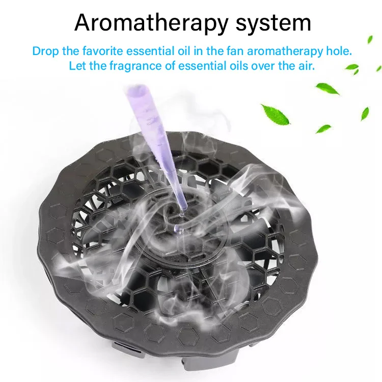 Electrotec 7.4V Mini Portable Clothing Fan DC Powered Fan Low Noise Fan 3 Speeds Adjustable for Camping Traveling Working