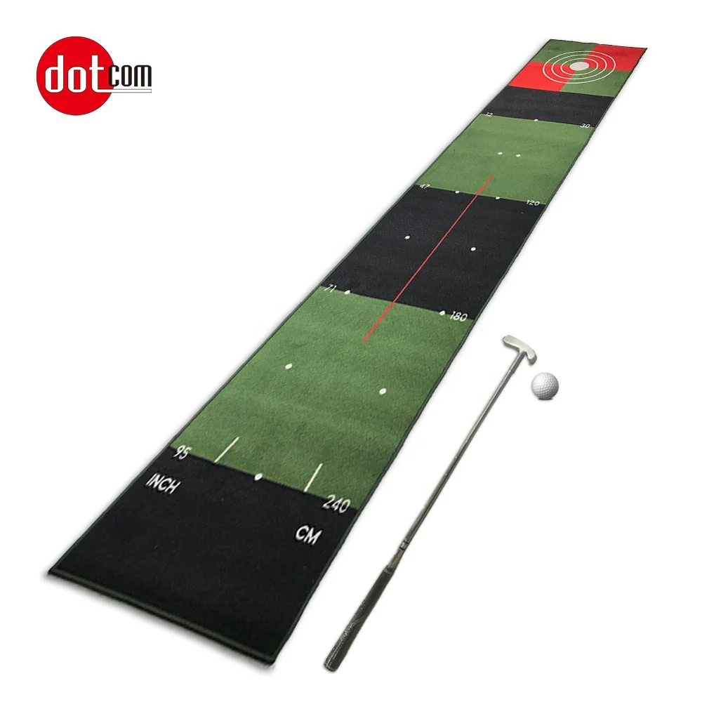 
Dotcom custom practice training indoor outdoor and office golf putting mat 