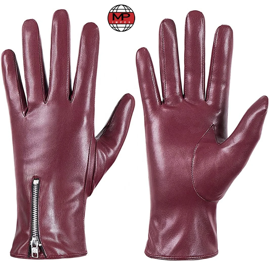 high-quality luxury, soft Winter Leather Gloves for Women, Touchscreen Texting Warm Driving Gloves