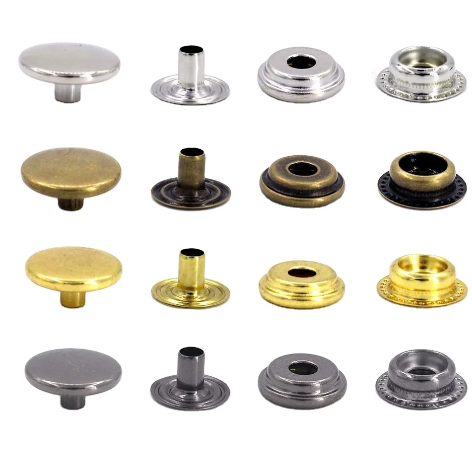 Metal acrylic Custom jeans button customize metal Fastener Snap Buttons push button for men garments