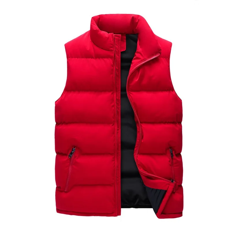 Wholesale OEM/ODM Lightweight Casual Down Jacket Winter Warm Vest black sleeveless jacket man without hood