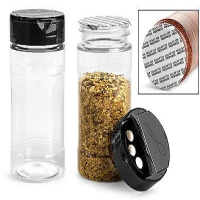 Popular 1oz 3oz 50g 200ml 250ml Unique Plastic mason plastic jar for spice salt shaker with red white blue color screw flip cap