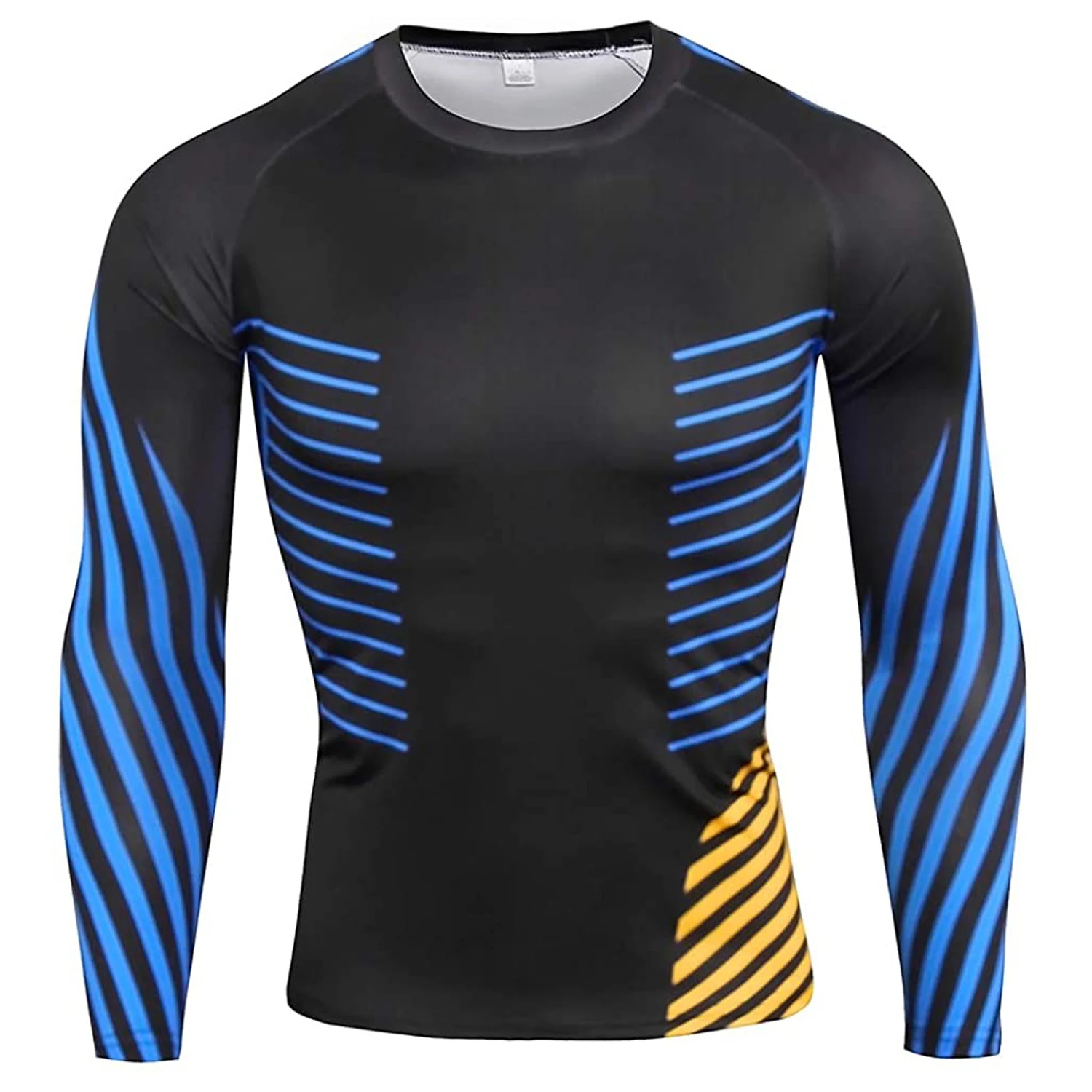 BJJ compression mma rash guard customized sublimated printed mens rash guard