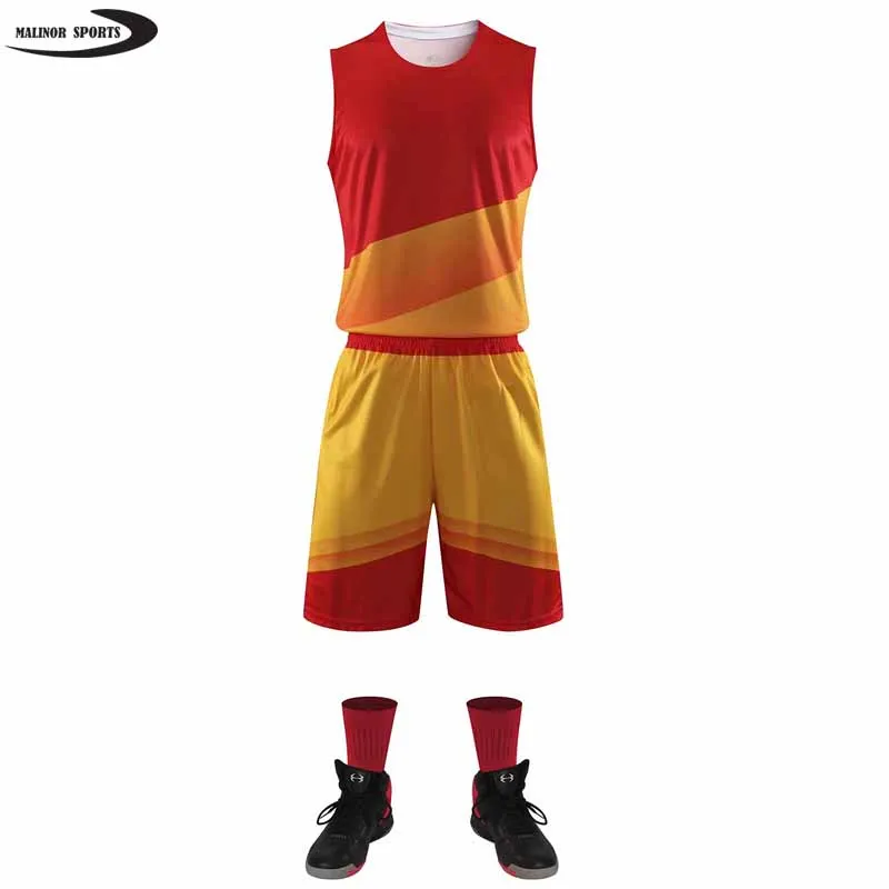  Форма для баскетбола с сублимационной печатью новейший дизайн Комплект Баскетбольной униформы на заказ