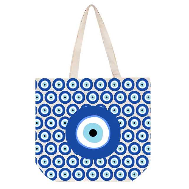Shopping canvas tote bag with all over nice fashionable printing cheap price manufactured in India West Bengal