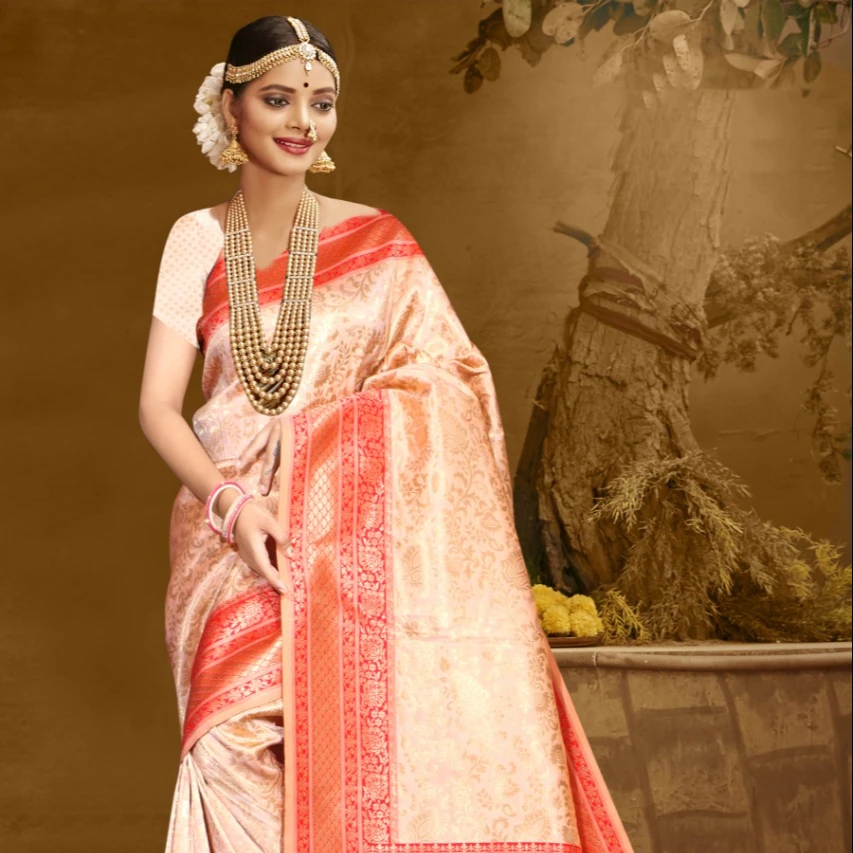 BANARASI SILK NEW DISIGNER TRADITIONAL SAREE SARI SILK WEAVING JARI WORK SARI