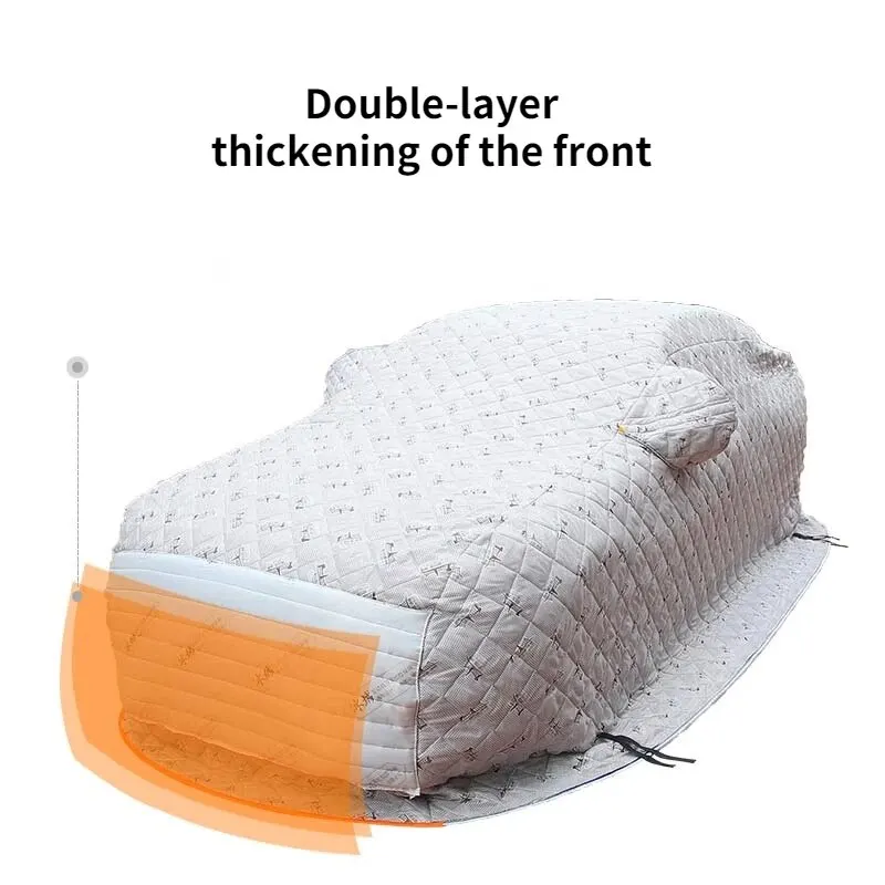 Keep the car warm extreme environment heavy hail thick quilt car cover