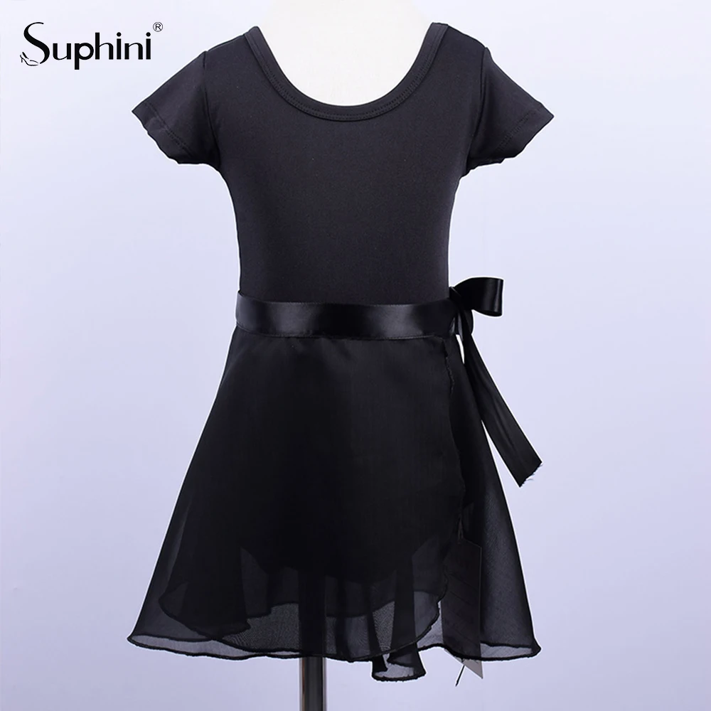 Детская танцевальная одежда Suphini, платье принцессы, детская пачка, розовая хлопковая юбка, тренировочная одежда для выступлений, танцевальная балетная Одежда для девочек