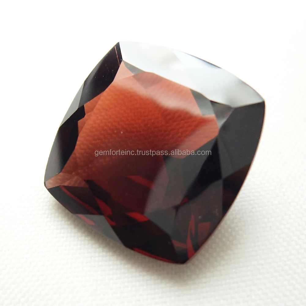 11X11MM Natural Garnet Stone AAA Quality Size Cushion Cut Faceted Loose Gemstone Buy at Wholesale Price Mozambique Red Garnet