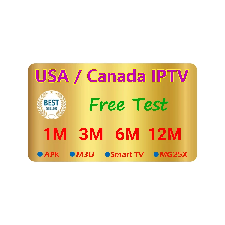 Высокое качество IPTV для США и Канады Поддержка Android TV Box APK Fire Stick M3U