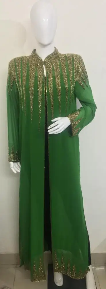 Dubai UAE ready to ship bulk price offer 2020 New Arrival Best Selling Style  Ladies Wear Hand Embodied Abaya Jalabiya