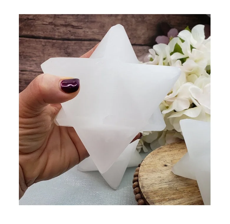 Premium Quality New Design Merkaba Star Agate Healing Gemstone Crystal From Indian Exporter for Sale