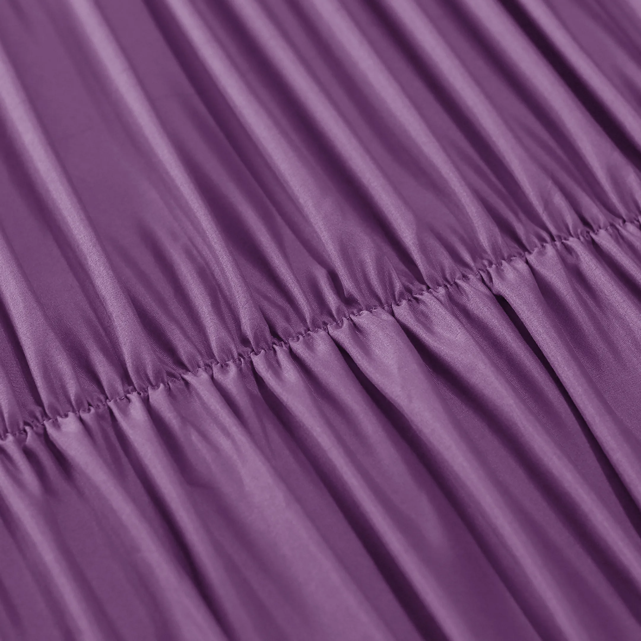 Новый стиль, доступная оптовая продажа, комплект пододеяльников из микрофибры с оборками, индивидуальный OEM ODM однотонный сиреневый цвет