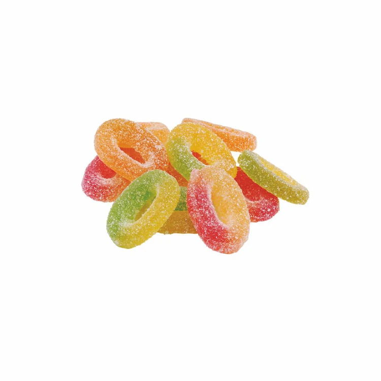Great quality ring shaped fruit flavours gummy candies in bulk from manufacturer wholesale, gummy bears in bulk