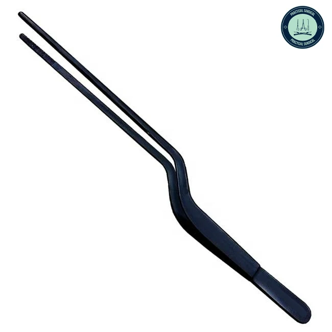 Chef Tweezers 20 cm Double Curved Regular Stainless Steel High Quality Kitchen Tweezers