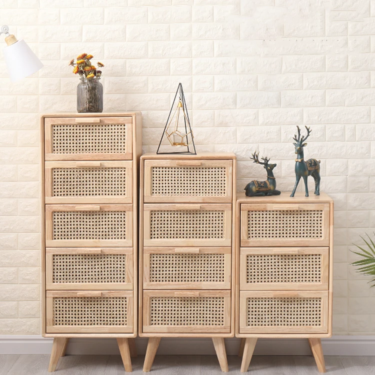 
Guangdong Factory living room cabinet cheap rattan furniture for saving space 