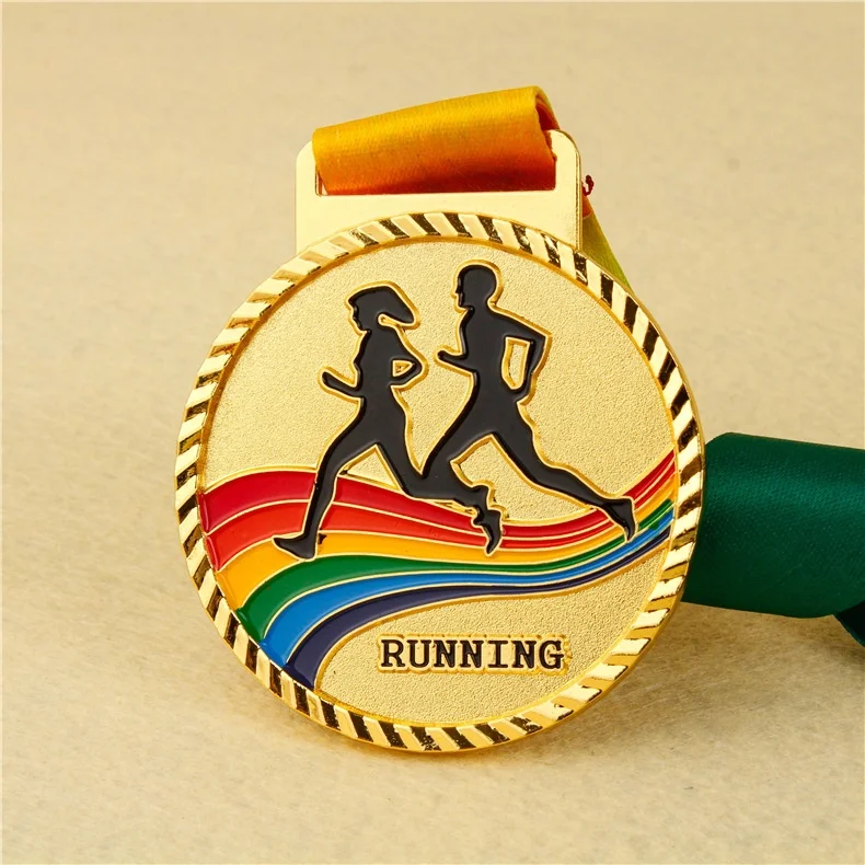 General 70MM Collective Sports Promotion Medal Metal Award Medals with Neck Ribbon  Sports Competition Medal