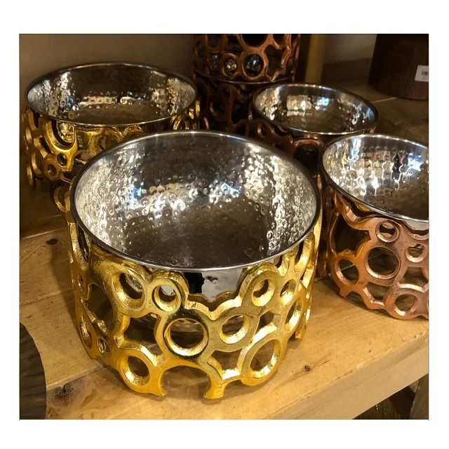 Lotus Design Brass Decorative Bowl Good Quality Gold Polished Serving Bowl For Manufacturer and Supplier In India