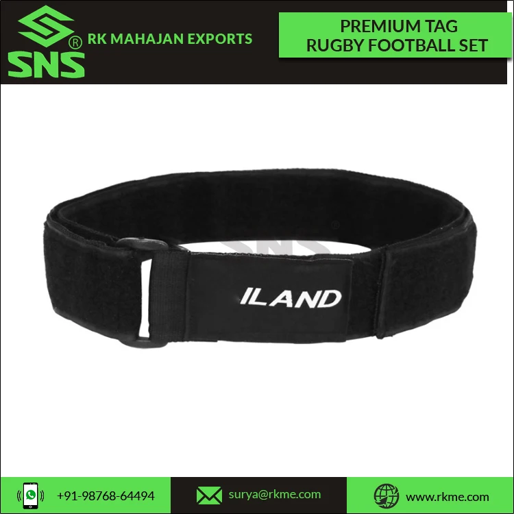 Premium Tag Rugby Football Set Contains 1 Belt and 2 Tags Flags Used By Kids and Adults