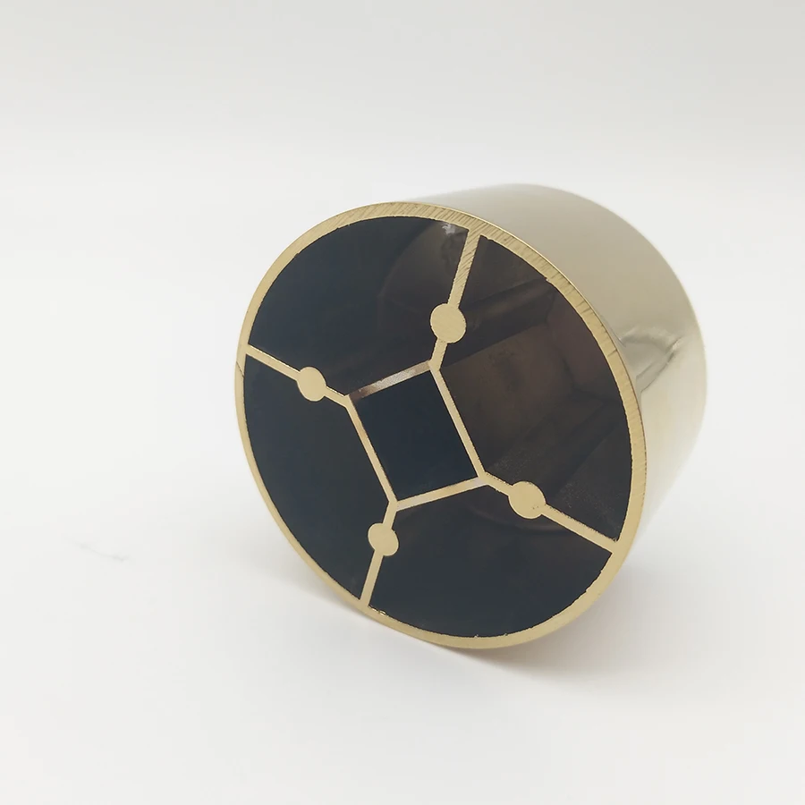 Custom zinc alloy gold finish gas stove knob