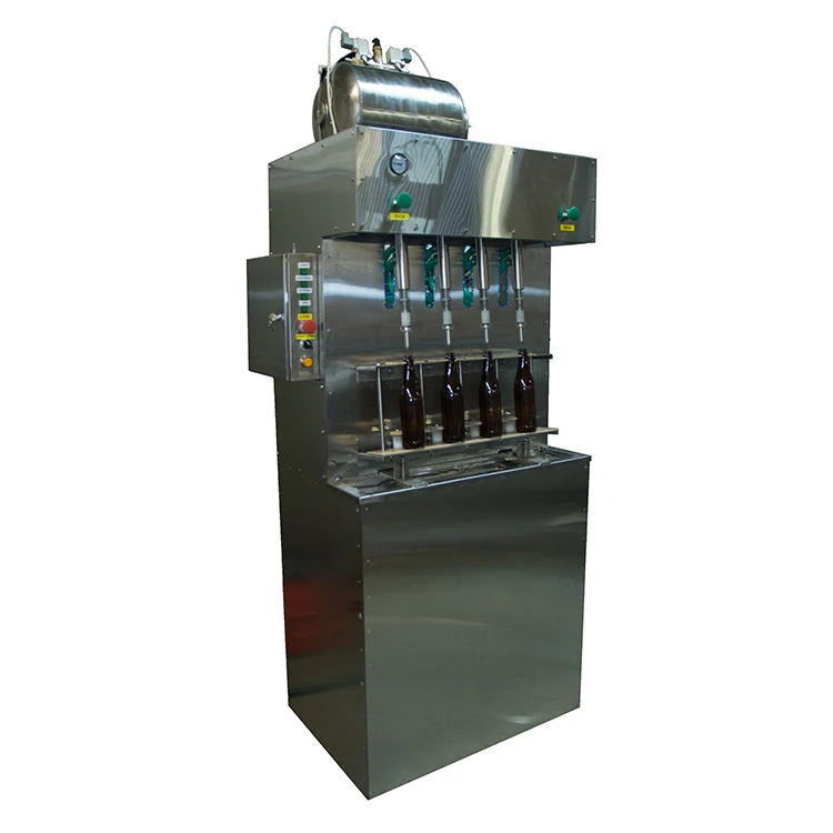 Beer fillng machine for small brewery in PET and glass bottles