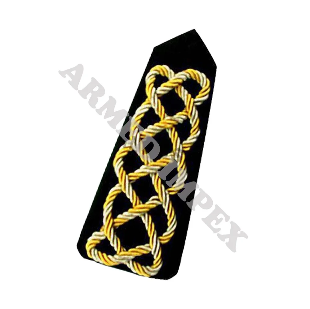 Военный офицер ВМС эполеты звание Королевский Золотой капитан времен Второй мировой войны скользящие плечи/Другие полицейские и военные принадлежности