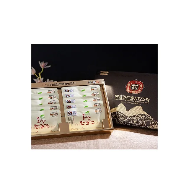 High quality health food supplements applemint honeyed red ginseng slice 10 pieces made in korea