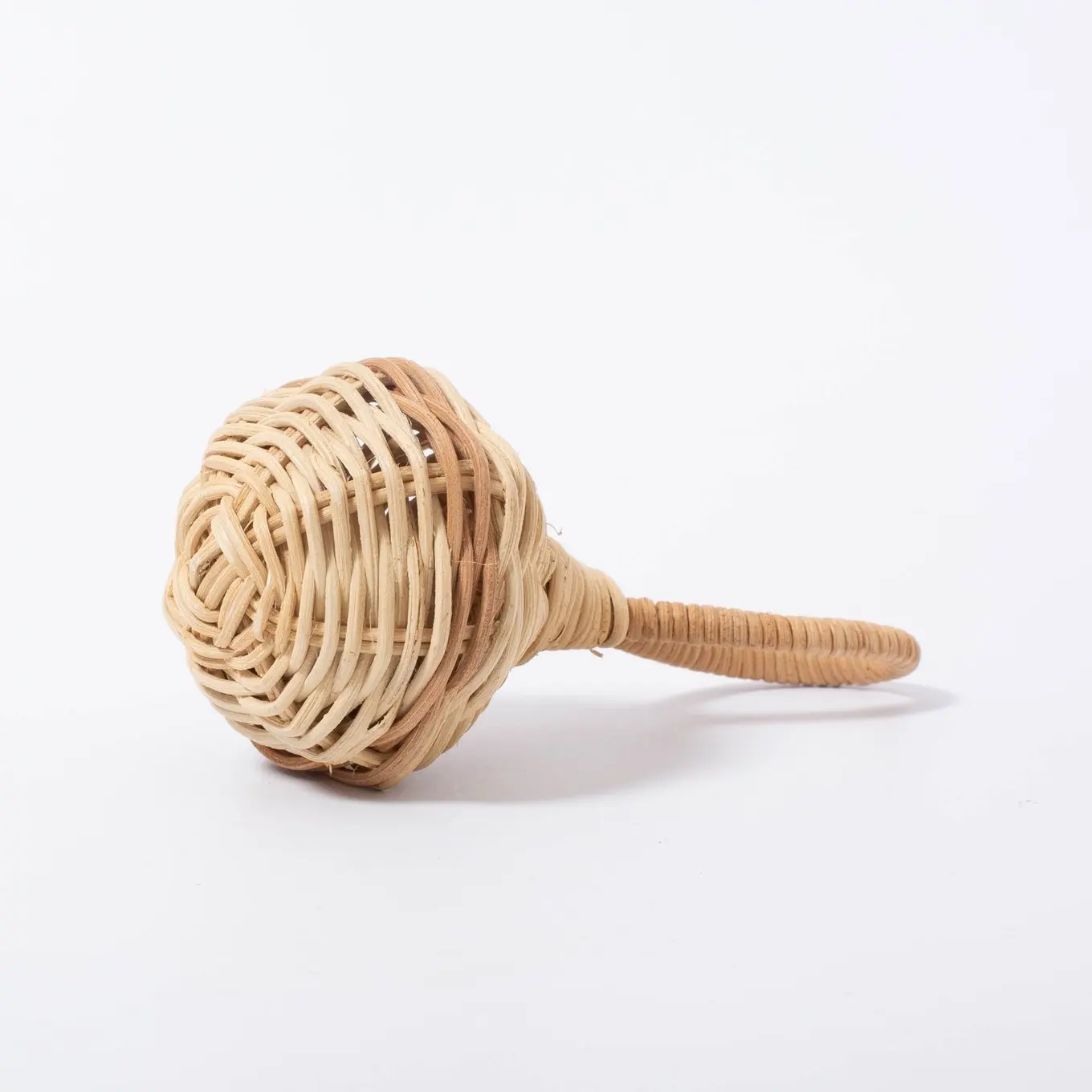Eco friendly natural cheap price handmade wicker baby toys rattan rattle