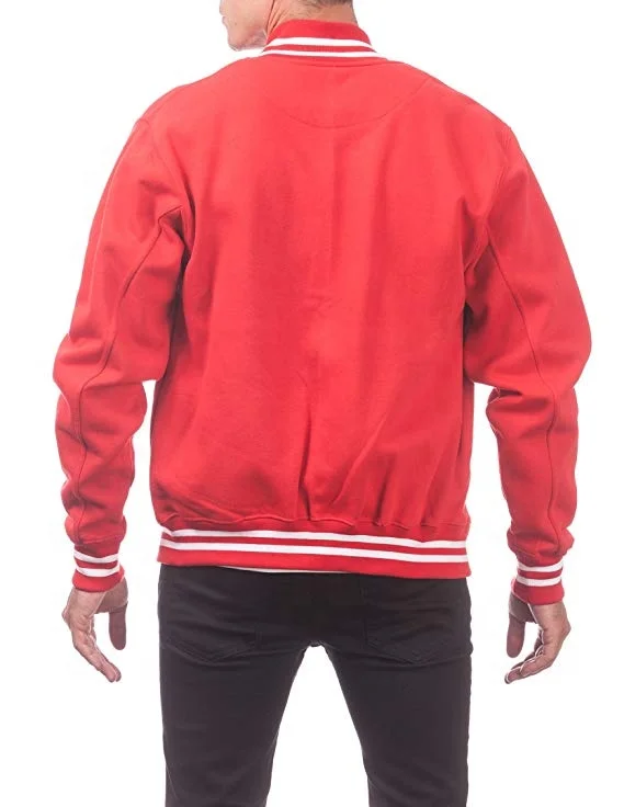 Customized Adult and Youth Baseball Letterman Jacket Color contract Fleece Varsity Jacket