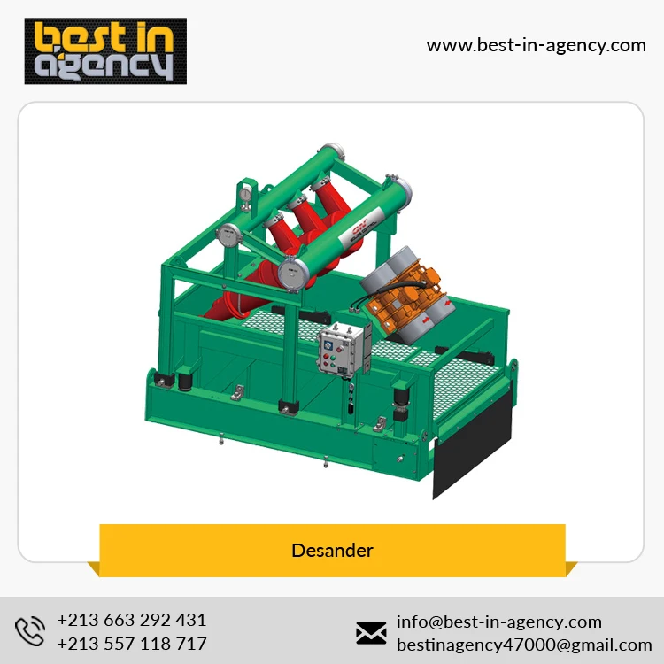 1676x1754x1822 mm Solid Control Equipment Mini Mud Cleaner Desander for Oil Gas drilling