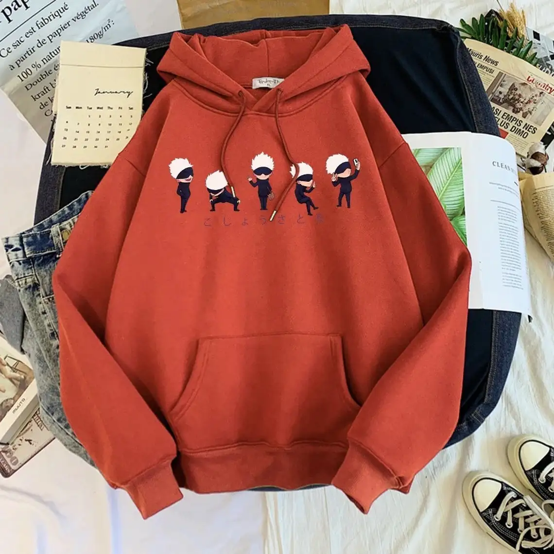 New Anime Jacket Hoodies Full Face Zip Hoodie Custom Anime Hoodie Wholesale
