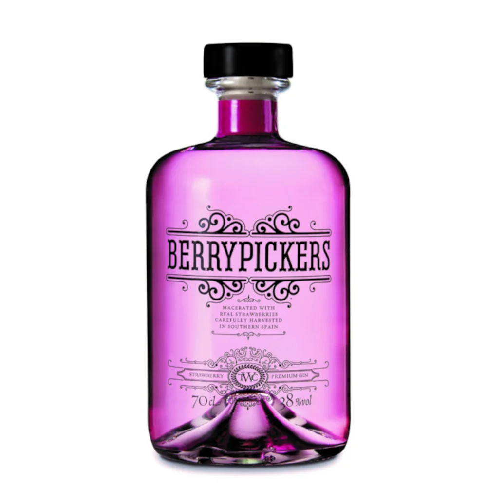 Gin Berry Pickers Strawberry 0,70 Litros 38% (R) 0.70 L.